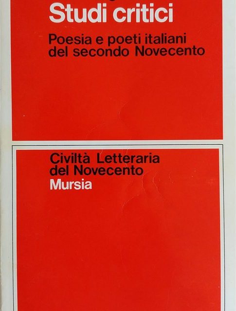 Copertina di Poesia e poeti italiani del secondo Novecento