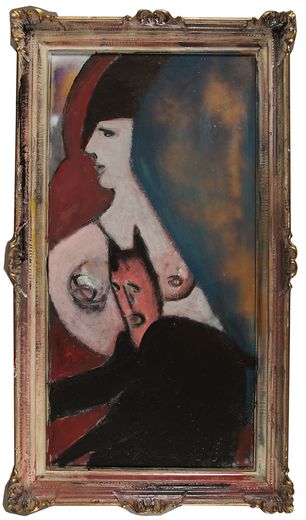 Donna con Koko, dipinto del 2006